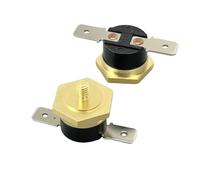 Interrupteur de température KSD301 10 A 250 V, tête hexagonale en cuivre M4 40 °C-150 °C, fusible de Thermostat normalement fermé(40C)
