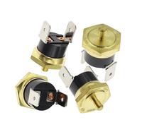 Interrupteur de température KSD301, tête hexagonale en cuivre M4, 40 °C à 150 °C, normalement fermé, 10A250B, fusible de thermostat à jambe coudée(2PCS,45C)