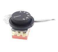 Interrupteur de température réglable à 3 broches 30-85 °C 16 A NO + NC Thermostat capillaire Interrupteur rotatif de température