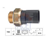 Interrupteur De Température Ventilateur De Radiateur Facet 7.5287 pour Fiat
