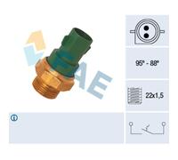 Interrupteur de température, ventilateur de radiateur FAE 37240