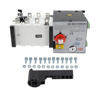 Interrupteur de Transfert Automatique 2en1 Sortie Unique AC400V 160A, Double Alimentation - Technologie Avancée Sans Arc, Protection Multiples, Usage Résidentiel et Public (125a)