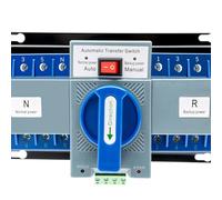 Interrupteur de transfert automatique, 4P 63 A, courant de secours, interrupteur de secours, interrupteur de charge, double disjoncteur pour générateur de courant municipal