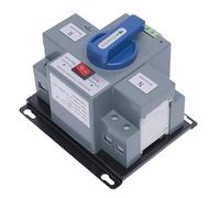 Interrupteur de transfert automatique 63 A 2 pôles 220 V - Double alimentation - Interrupteur automatique avec fonction manuelle - Convient pour la maison, le bureau, l'ascenseur et le système de