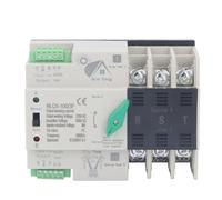 Interrupteur de Transfert Automatique à Double Puissance AC220V 3P milliseconde Commutation PV vers Le commutateur de Transfert Automatique Secteur ATS ATS (100A)
