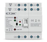 Interrupteur de transfert automatique ATS 4P 63 A 230 V Double alimentation | Commutation de phase et neutre en moins de 50 ms, retour à la source principale et indicateurs LED d'état, triphasé 3P+N
