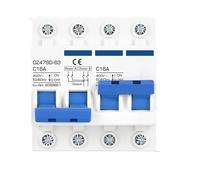 Interrupteur de transfert de puissance manuel double/disjoncteur de verrouillage AC 220 V 10 A-63 A 1 pièce(AC 20A - AC 20A)