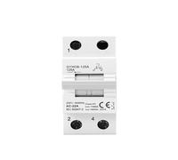 Interrupteur de transfert manuel à double puissance, 1P 2P 3P 4P 63A 125A, disjoncteur de verrouillage, interrupteur d'isolation de Rail(4P,125A)