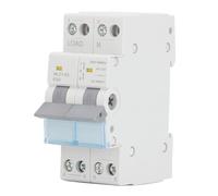 Interrupteur de transfert manuel à double puissance, 230vac, 63a, 35mm, montage sur Rail DIN, disjoncteur à verrouillage simple face, 2P