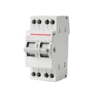 Interrupteur de transfert manuel isolant 2P 63A MTS AC 40A 230V 400V double alimentation 1-0-2 rail DIN 1 pièce(16A)