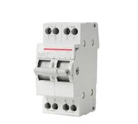 Interrupteur de transfert manuel isolant 2P 63A MTS AC 40A 230V 400V double alimentation 1-0-2 rail DIN 1 pièce(63A)