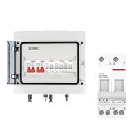 Interrupteur de transfert manuel modulaire MTS 1P, 2P, 3P, 4P, 40 A, 63 A, 125 A, for rail DIN, double alimentation, sectionneur et disjoncteur(4P,63A)