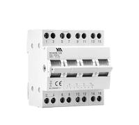 Interrupteur de transfert manuel modulaire MTS 1P-4P 40A 63A for rail DIN, double alimentation, conversion, isolation, disjoncteur domestique(3P,40A)