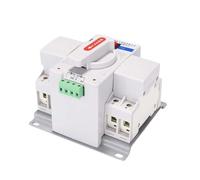 Interrupteur de transmission automatique, MCB Type 2P 63A 230V Couleur blanche Double alimentation Inverseur automatique ATS Fréquence nominale 50/60Hz Tension nominale 220V /380V(Nouveau 2p 63a)