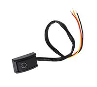 Interrupteur de Type Pâte 12 V 200 MA - Interrupteur Poussoir Marche/arrêt pour Voiture avec Adhésif Double Face