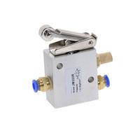 Interrupteur de valve pneumatique JM322R, 2 positions, 3 voies, filetage femelle, 1/4 ", 12mm, levier à rouleau, vanne mécanique à Air, 1 pièce(No Fittings)