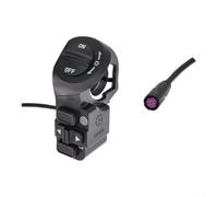 Interrupteur de vélo électrique, 3 en 1 pour guidon de 8,5 x 5,4 x 3,4 cm avec câble de 32 cm pour phare clignotant pour klaxon 12 V-72 V 22,2 mm