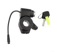 Interrupteur de verrouillage Accélérateur Accélérateur pour Kukirin pour G2 pour Master Scooter Serrure de porte intégrée avec design inviolable Facile à installer Noir