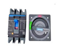 Interrupteur de verrouillage électrique Mécanisme de fonctionnement manuel Disjoncteur à poignée rotative NXM Porte ouverte Mise hors tension MCCB(3P,40A)