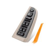 Interrupteur de Vitre Compatible Avec Chevrolet Pour Tahoe Pour Avalanche Pour Suburban 2003-2006 Commutateur De Rétroviseur Principal 15883583 10398564 15109667(Beige)