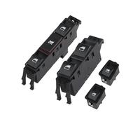 Interrupteur de vitre électrique 61316902184 61316902179 61316902174, compatible avec BMW Série 3 E46, berline Touring 320d 320i 1999-2005(Set B (4pcs))