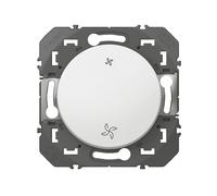 Interrupteur de VMC modulaire 10A 2 voies Legrand Dooxie, blanc avec inserts blancs