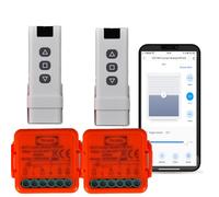 Interrupteur de volet RF, télécommande pour volets électriques, fonctionne en parallèle avec l'interrupteur d'origine, module compatible avec Alexa et Google Home, application SmartLife/tuya (2)