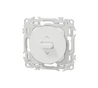 Schneider Electric Interrupteur ou Poussoir volet Roulant 3 Positions à Levier - Blanc Craie