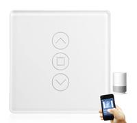 Interrupteur de volet roulant intelligent, interrupteur de lumière Wi-Fi, minuterie de volet roulant sans fil, compatible avec Alexa/Google Home/Smart Life, contrôle des volets roulants Wi-Fi, zéro