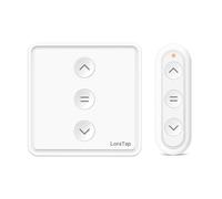Interrupteur de volet roulant sans fil, commande de volet roulant avec télécommande sans fil, adapté pour volets roulants, stores et auvents, nécessite un conducteur neutre, non intelligent.