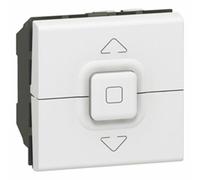 Interrupteur de volets roulants 500W maximum MOSAIC 2 modules blanc - LEGRAND - 077026