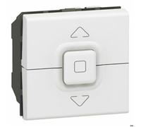 Interrupteur de volets roulants 500W maximum MOSAIC 2 modules blanc - LEGRAND - 077026