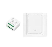 Interrupteur d'éclairage à télécommande 16 A, commande bidirectionnelle, 110 V, 220 V, mini-récepteur mural, fonction de minuterie(1 receiver 1 panel)