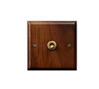 Interrupteur d'éclairage à va-et-vient, Panneau d'interrupteur en bois massif de noyer noir, interrupteur à levier de lumière à 2 voies simple et double, interrupteur mural en laiton vintage à 4 gangs