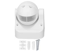 Interrupteur d'éclairage du capteur de mouvement - détection intelligente du corps avec plage de 12 m et angle 180 °, induction extérieure imperméable IP44 pour la réduction (type 2)