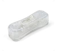 Interrupteur d'éclairage en ligne de la lampe isolante 250V Interrupteur à bascule à la tête d'alimentation Appuyez sur/désactivé l'interrupteur pour petit appareil ou lampe