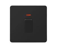 Interrupteur d'éclairage et panneau de prise avec bouton poussoir USB, variateur à 2 voies, en acier inoxydable noir(20a Swicth)