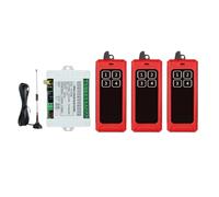 Interrupteur D'éclairage LED Sans Fil, Télécommande 1000 M, DC12V24V36V, 4 Canaux, Sortie Relais, Émetteur Et Récepteur Radio RF Étanche(SET-3)