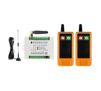 Interrupteur D'éclairage LED Sans Fil, Télécommande 2000 M, DC12V24V 36V 2 Canaux, Sortie Relais, Émetteur Radio RF Étanche Signal Stable Commande Précise(Set-2)