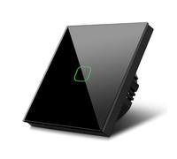 Interrupteur d'éclairage - Maclean - MCE713B - Verre trempé - Noir - Éclairage tactile