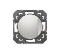 Interrupteur d'éclairage modulaire aluminium 10A 1 voie Legrand Dooxie 1 pièce