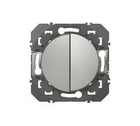 Interrupteur d'éclairage modulaire aluminium 10A 2 voies Legrand Dooxie 1 pièce