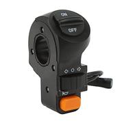 Interrupteur d'éclairage pour vélo électrique, bouton-poussoir marche/arrêt pour phare avant, interrupteur 3 en 1 pour éclairage, klaxon et clignotants pour scooter électrique