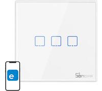 Interrupteur d'éclairage sans fil Sonoff T2Eu3C-Rf 433Mhz (3 canaux)
