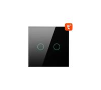 Interrupteur d'éclairage tactile WiFi Avatto Dual TUYA TS02-EU-B2