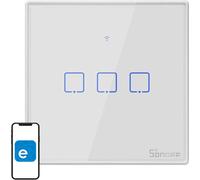 Interrupteur d'éclairage Touch Wifi + Rf 433 Sonoff T2 Eu Tx (3 canaux)