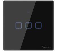 Interrupteur d'éclairage Touch Wifi + Rf 433 Sonoff T3 Eu Tx (3 canaux)
