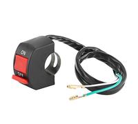 Interrupteur d'éclairage universel à LED pour moto, commande de phares de guidon marche/arrêt 22-25 mm Commutateur de phare de moto Interrupteur de guidon de 22 mm Bouton d'éclairage du guidon Commut