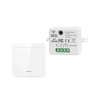 Interrupteur d'éclairage WiFi Smart Home Life 433 MHz sans fil APP commande vocale Work(1Receiver 1Switch)