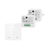 Interrupteur d'éclairage WiFi Smart Home Life 433 MHz sans fil APP commande vocale Work(2Receiver 1Switch)